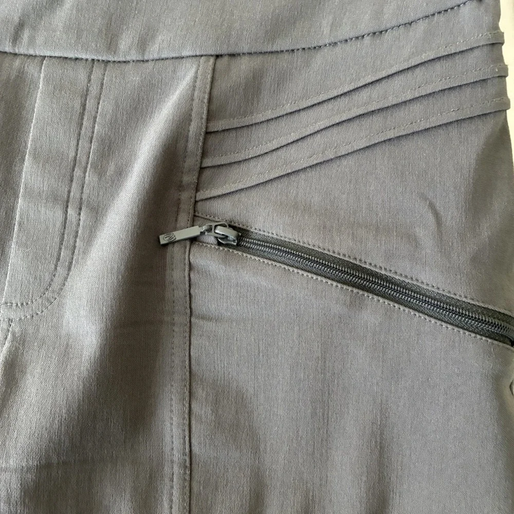 GG Blue Women Golf Pull-On Short Capri Gray Stretch Casual‎ Walking Athletic 10